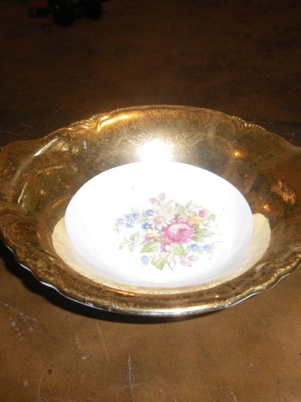 Vintage Radisson W.S. George H.K. China Bowl Warranted 22 Carat USA Decor